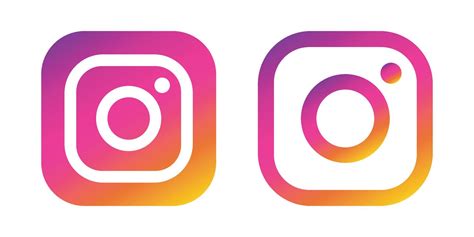 Instagram Logo Vector Illustration Gradient Color App Web Icon