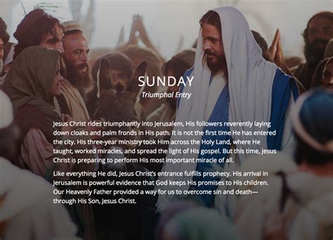 Daily Events Of Christs Last Week On Earth Christ Jesus