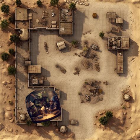 Dnd Battle Map Pack 4 Desert Villages 567 And 8 Variety Etsy