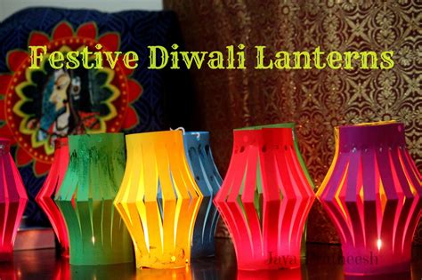 Jayas Place Diwali Crafting Easy Diy Paper Lanterns Diyas