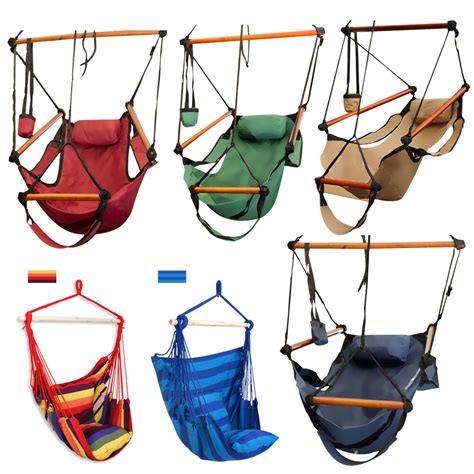 Outdoor Indoor Hammock Hanging Chair Air Deluxe Sky Swing