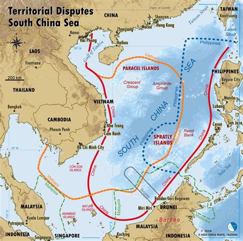 South China Sea Territorial Claims Mapporn