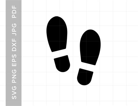 Footprints Svg Foot Print Png Foot Steps Ready To Cut Clipart Etsy