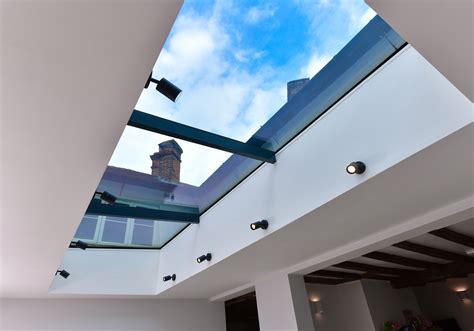 Pure Glass Roof Light For Rear Extension In East Horsley Exact Architectural Glazing