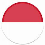 Indonesia Circle Icon Oval Round Area Flags
