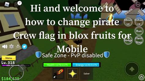 Blox Fruits How To Change Crew Flag For Mobile Youtube