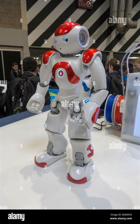 The Nao Robot Nao Humanoid Robot On Display At The The Big Bang Fair At