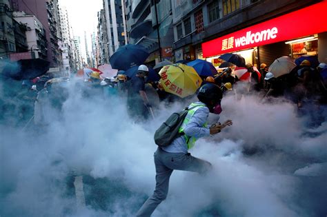 Flipboard Hong Kong Protests Turn Violent As Police Deploy Tear Gas