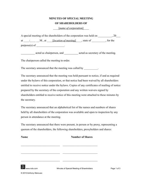 Free Printable Corporate Meeting Minutes Templates [Word, Excel, PDF]