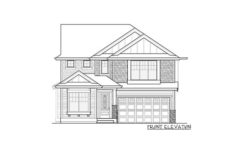 Two Story Craftsman House Plan With Second Level Bedrooms 666070raf