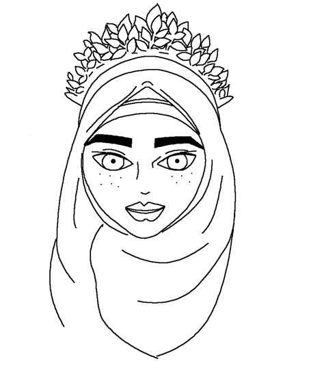 Islamic Princess Colouring Page By Islamicflower28 On Deviantart