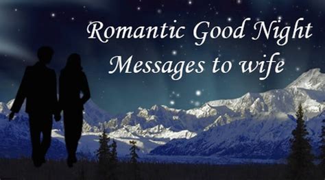Romantic Good Night Messages To Wife