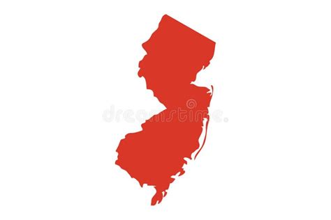 State Of New Jersey Stock Vector Illustration Of Contour 9178540
