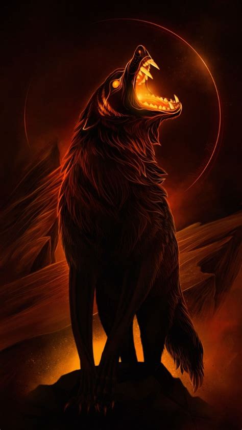 Create Meme Fenrir Wolf Fantasy The Fire Wolf Art Fantasy