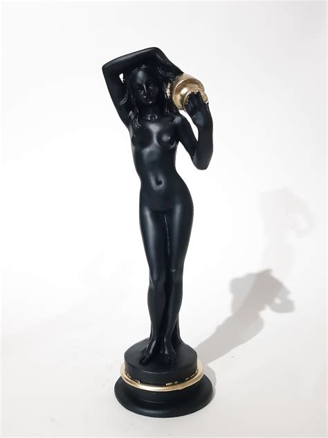 Nude Woman Statue Carrying Hydria Water Jar Ancient Greek Etsy