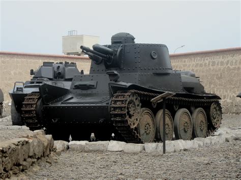 Peruvian Ltp Light Tank At The Real Felipe Fortress In Callao Peru