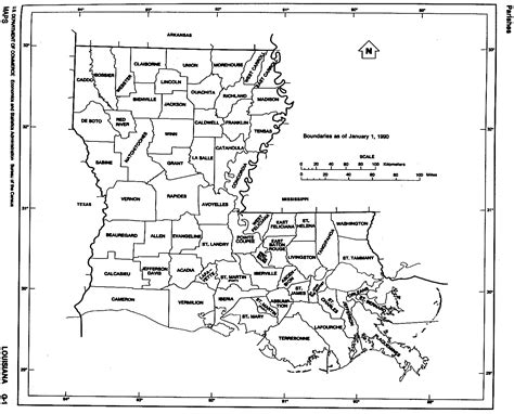 Louisiana Free Map