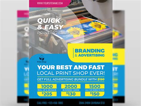 Print Shop Flyer Template By Owpictures On Dribbble