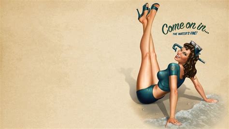 Vintage Pin Up Wallpapers Wallpaper Cave