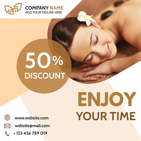 Copy Of Enjoy Your Time Beauty Spa Advertisement Postermywall