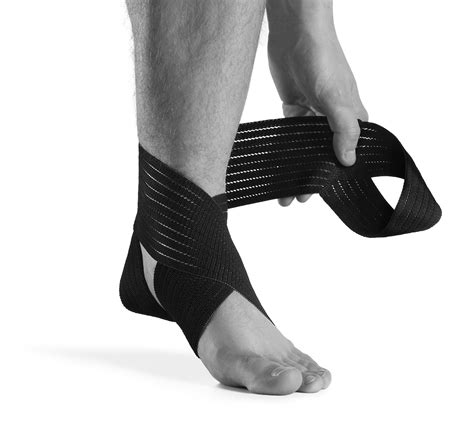 Preventative 'figure 8' ankle strapping. Ankle support Figure 8 strap | Rehabotek