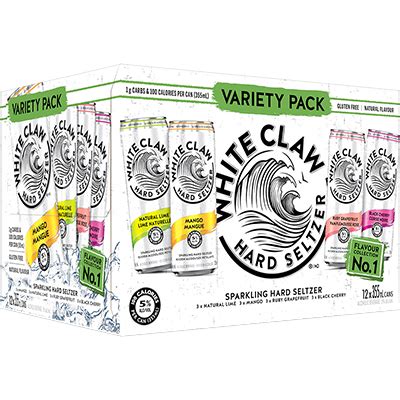 White Claw Variety Pack 12 Cans Coolers Parkside Liquor Beer Wine