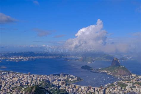 Vista Aerea Panoramica Di Rio De Janeiro Da Corcovado Brasile