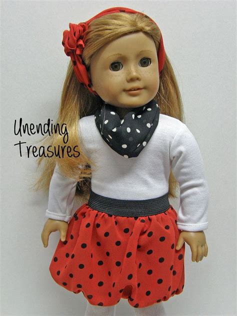American Girl Doll Clothes 18 Inch Doll Clothes Red Chiffon Etsy