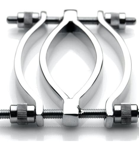 Stainless Steel Adjustable Pussy Clamp Adult World