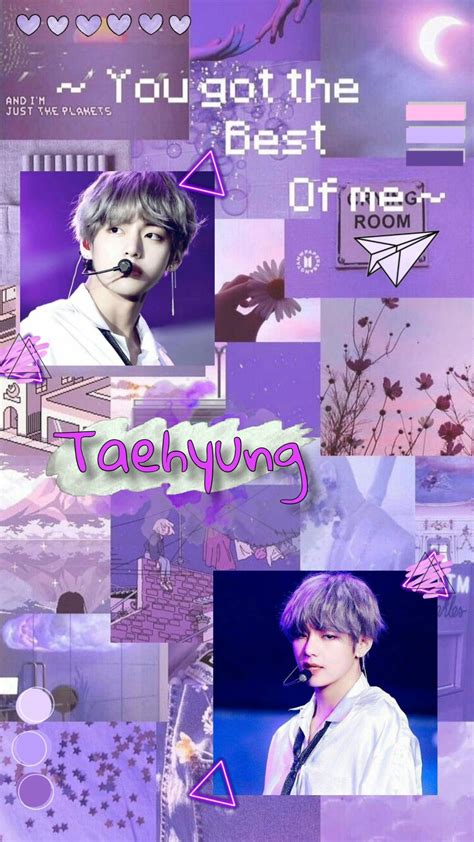 Wallpaper Bts Aesthetic Purple Taehyung Tons Of Awesome Taehyung Bts Desktop Wallpapers To