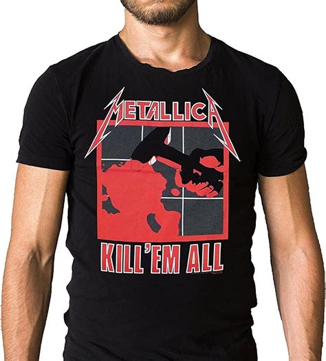 Metallica Kill Em All 1983 Album Cover T Shirt Uk Clothing