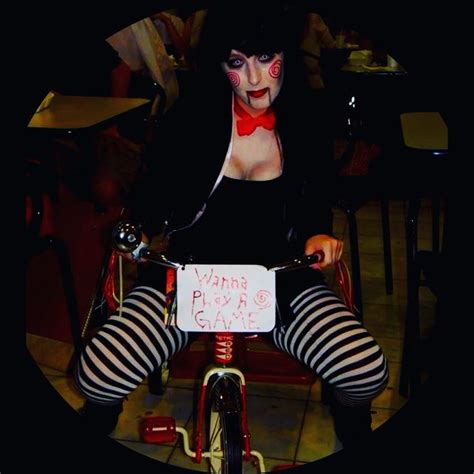 Do you wanna play a game jigsaw. Billy the puppet. Saw. Jigsaw. And a tricycle is a must ...