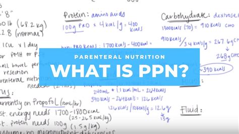 Get familiar with peripheral parenteral nutrition (pnn), some of the pros/cons to use, and learn why osmolarity of the solution is important for patient. What is Peripheral Parenteral Nutrition (PPN ...