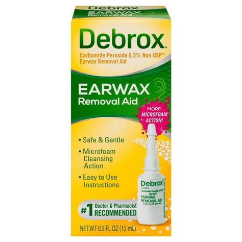 Debrox Earwax Removal Aid Drops - 0.5 fl oz | Ear wax, Ear wax buildup