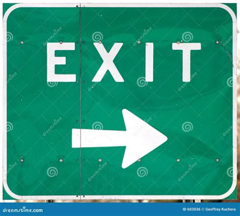 Highway Exit Sign Royalty Free Stock Image Image 603036