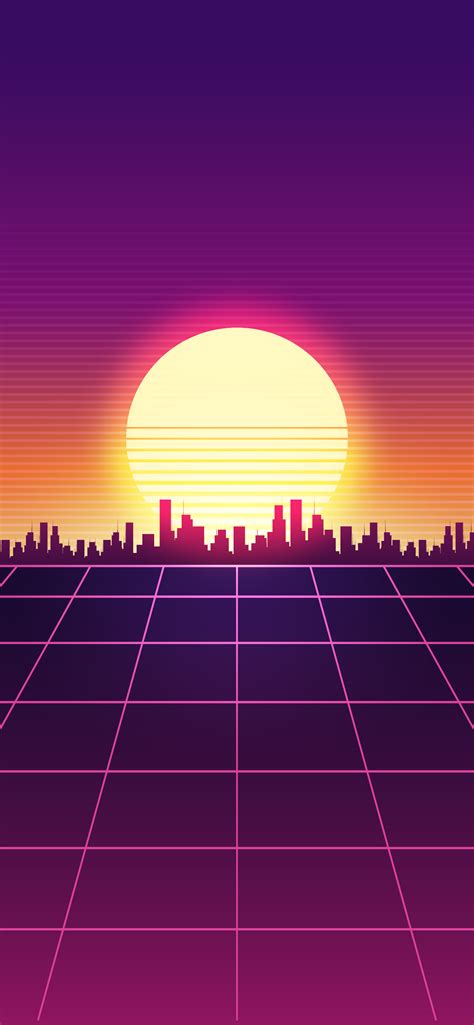 Simple Sunset Retro Wave Wallpapers