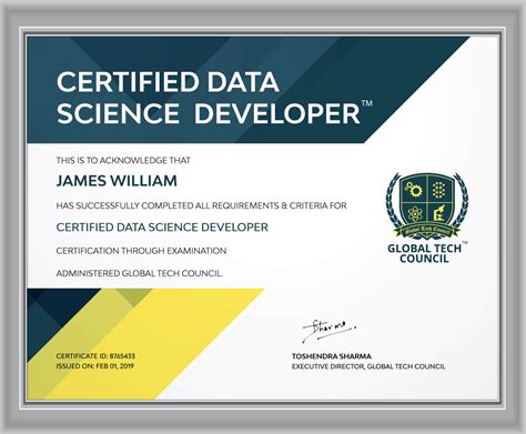 Data Science Certification Best Data Science Professional Certificate Online Global Tech Council