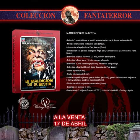 Blu ray La maldición de la bestia 1975 NosoloHD