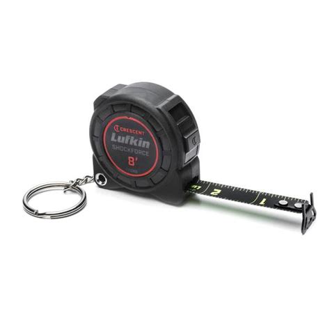 Lufkin 12 X 8 Shockforce Nite Eye Tape Measure Keychain L1108b