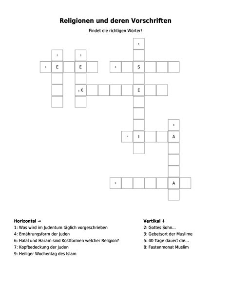 Suchworträtsel musikinstrumente im mittelalter als arbeitsblatt (+ lösungsblatt) zum kostenlosen download (pdf). Suchsel Religionen | Link- und Materialsammlung für Lehrer ...