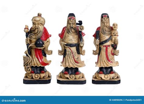 Chinese Lucky Gods Fu Lu Shou Stock Photo Image 44898696