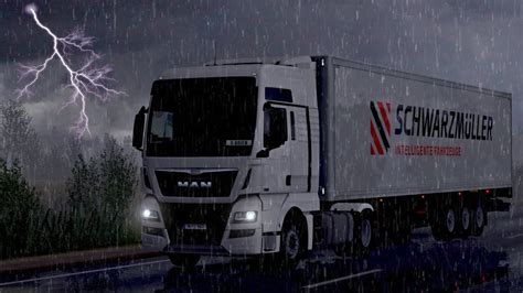 Realistic Rain V36 By Darkcaptain 138x Ets2 Mods Euro Truck