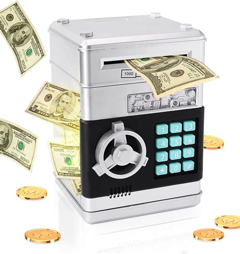 Piggy Bank Cash Coin Can Password Electronic Money Bank Safe Saving Box