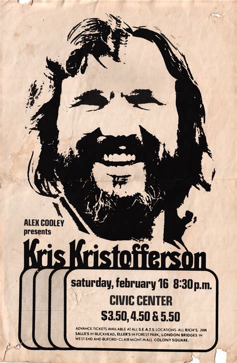 Kris Kristofferson 1974 Poster From Among My Mothers Souv Flickr