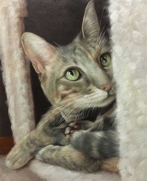 Oil Cat Portraits Cat Paintings In Oil