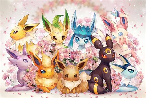 Evoli Et Ses Evolution Pokemon Eevee Pokemon Eeveelutions Cute