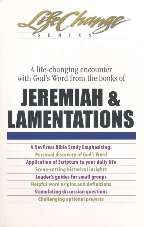 Lifechange Jeremiah And Lamentations