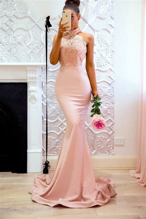 Hualong Elegant Mermaid Blush Pink Wedding Dress Online Store For