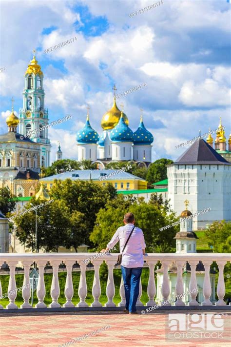 Russia Sergiyev Posad Trinity Lavra Of St Sergius Stock Photo