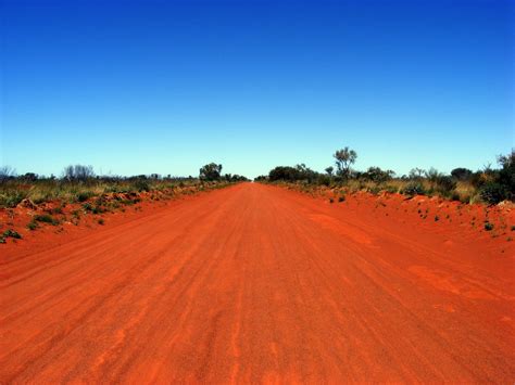 Red Dirt Road In The Red Centre Northern Territorycentral Australian